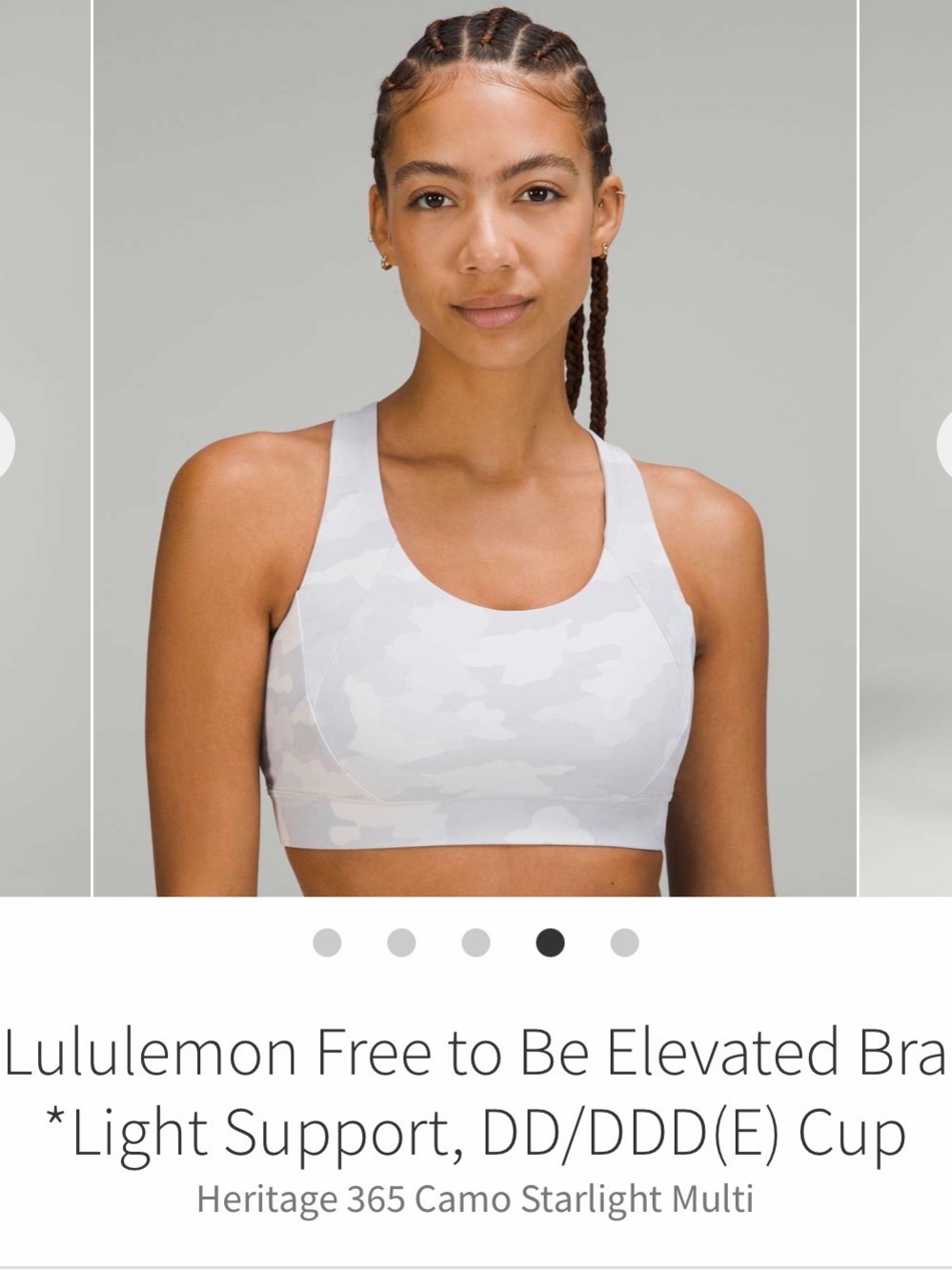 Lululemon Free to Be Elevated bra, size 6